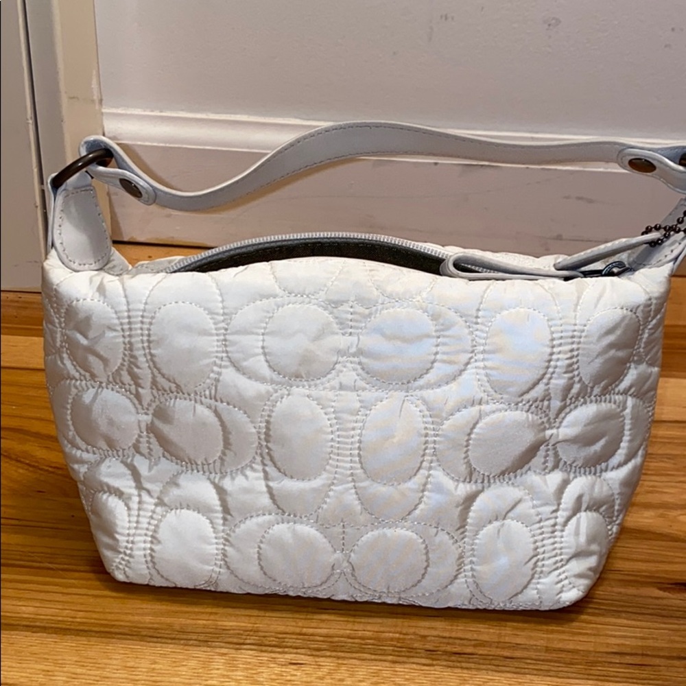 Coach quilted small hand bag